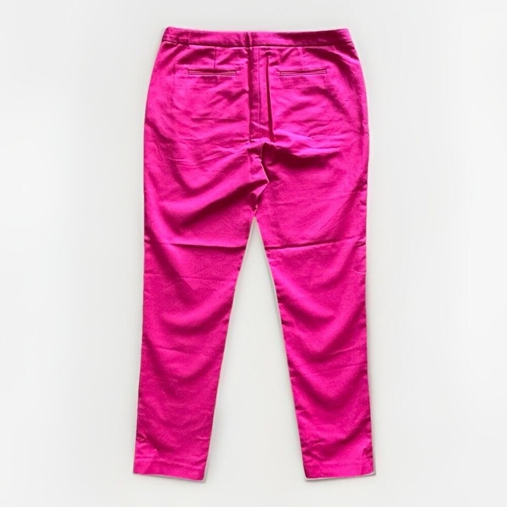 NEW Adrianna Papell Slim Leg Pant Palm Springs Afair Women's Size 10 Hot Pink - Picture 2 of 7